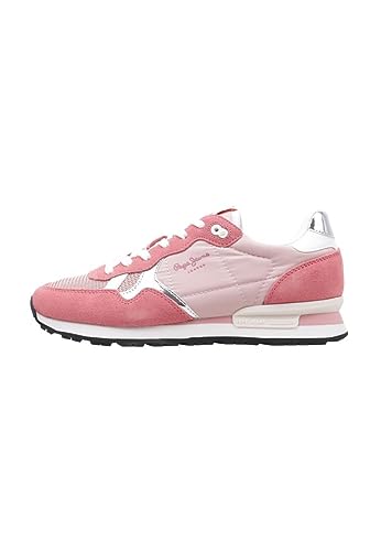 Pepe Jeans Brit Heritage W, Zapatillas Mujer, Pink, 36 EU