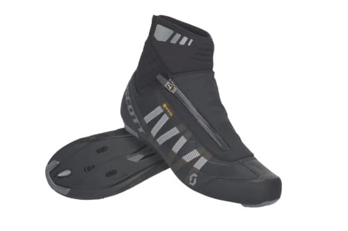 SCOTT Zapatilla Carretera Heater Gore-Tex Ciclismo, Hombre, Black/Black Reflective, 43