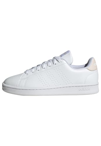 adidas Advantage Base Court Lifestyle Shoes, Zapatillas Mujer, Cloud White Cloud White Silver, 42 EU