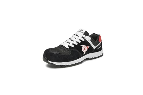 Dunlop Zapatos Flying Arrow Negro-Rojo S3# 40, Unisex Adulto, Gris Oscuro, EU