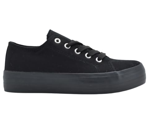 Zapatilla Deportiva Lona Belen Negro