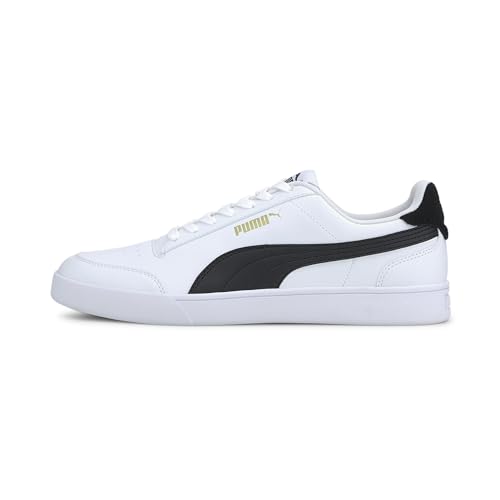 PUMA Unisex Shuffle Zapatillas, Puma White Puma Black Puma Team Gold, 42 EU