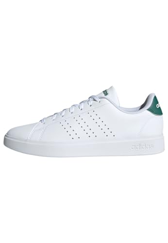 adidas Advantage 2.0, Zapatos Hombre, FTWR White/Core Black/Collegiate Green, 43 EU