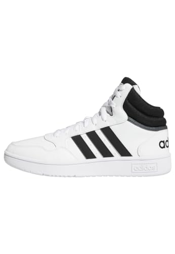 adidas Hoops 3.0 Mid Classic Vintage Shoes, Zapatillas para Hombre, Core Black/Core Black/Cloud White, 45 1/3 EU