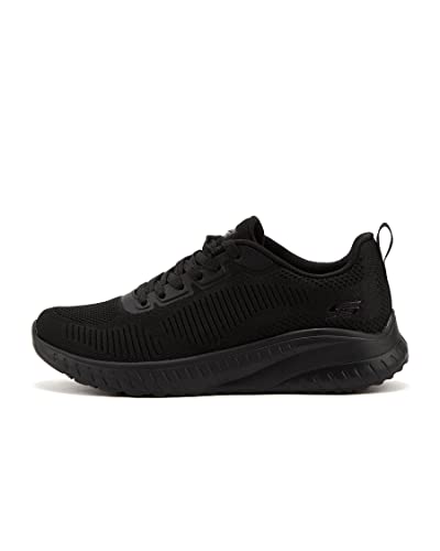 Skechers Bobs Squad Chaos Face Off, Zapatillas de Deporte Mujer, Negro, 41 EU