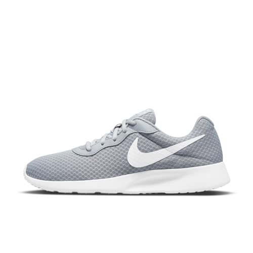 NIKE Tanjun DJ6258, Zapatillas Hombre, Gris (Wolf Grey/White/Barely Volt/Black), 44 EU