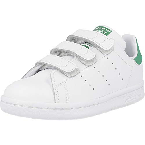 adidas Originals Stan Smith CF, Zapatillas, Blanco (Footwear White/Footwear White/Green), 35 EU