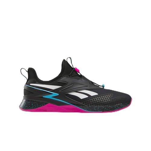 Reebok Nano X3 FRONING, Zapatillas Unisex Adulto, CBLACK/LASPIN/BOLCYA, 42 EU