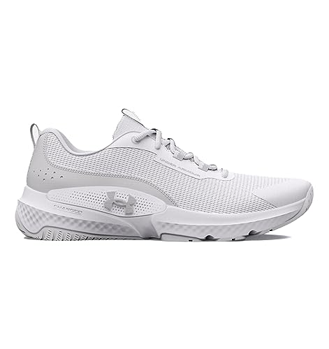 Under Armour Men's Dynamic Select Cross Trainer, (100) White/White/Halo Gray, 13