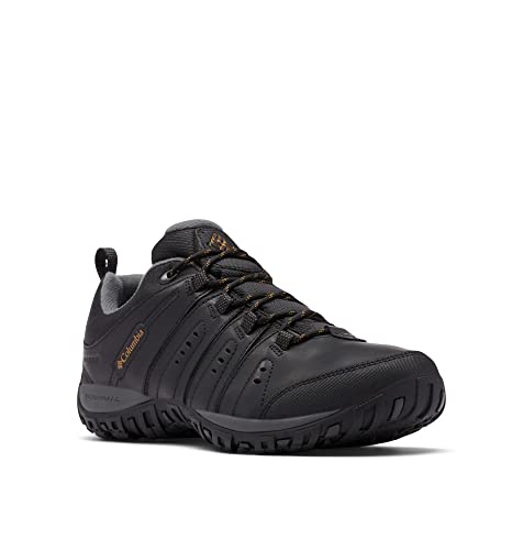 Columbia Woodburn 2 Waterproof (Impermeable) Zapatos de Senderismo Bajos Hombre, Negro (Black x Caramel), 43 EU