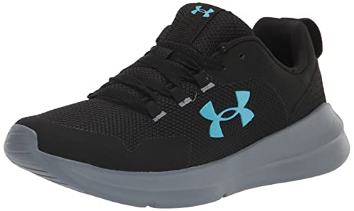 Under Armour Men's Essential Cross Trainer, (008) Black/Gravel/Blue Surf, 13