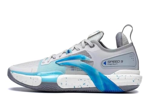 Li-Ning Speed ABAT023 - Zapatillas de Baloncesto Profesionales para Hombre, amortiguación, Speed Premium Gris Abat023 3, 46 1/3 EU