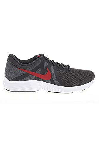 Nike Revolution 4 EU, Zapatillas de Atletismo Hombre, Multicolor (Thunder Grey/Team Crimson/Gunsmoke 000), 38.5