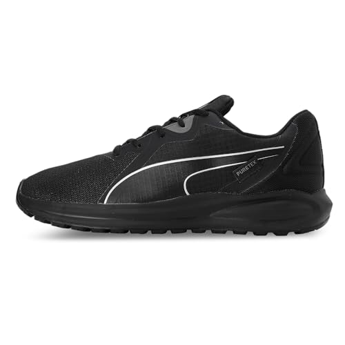 PUMA Twitch Runner Ptx, Zapatillas para Correr de Carretera Unisex Adulto, Negro, Blanco, 44 EU