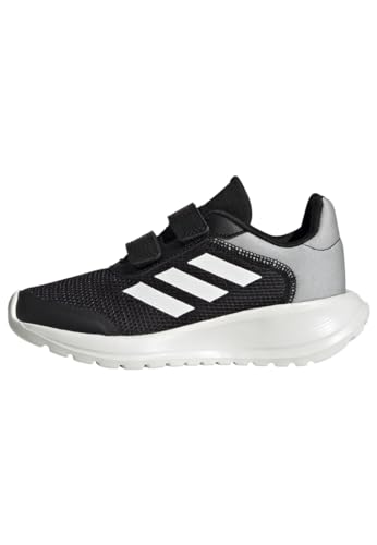 adidas Tensaur Run Shoes CF, Zapatillas, Core Black/Core White/Grey Two Strap, 33 EU