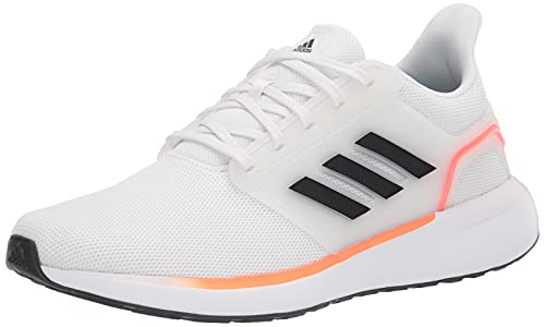 Adidas Men's EQ19 Run Cross Trainer, White/Carbon/Solar red, Numeric_13