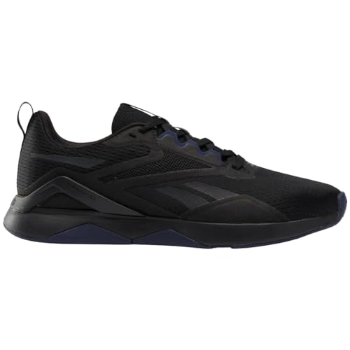 Reebok Nanoflex TR 2, Zapatillas Deportivas Hombre, Black Grey 6 Vector Navy, 42.5 EU