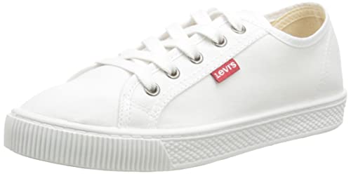 Levi's Malibu Beach S, Zapatillas Mujer, Blanco (Brilliant White), 38 EU