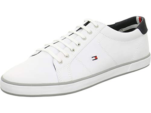 Tommy Hilfiger H2285arlow 1d, Zapatilla Vulcanizada Hombre, Blanco (White), 42 EU