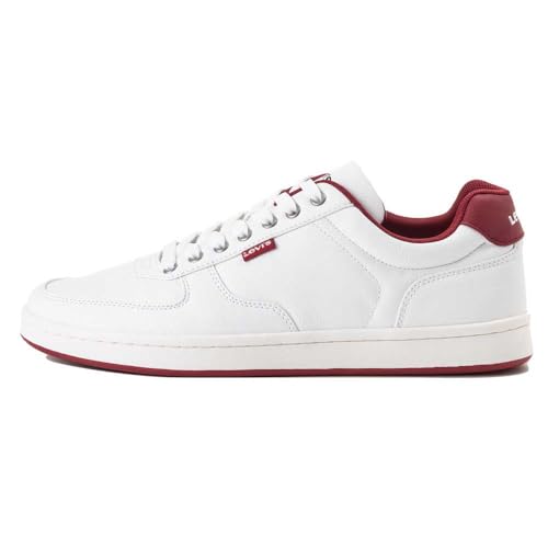 Levi's Reece, Sneakers Hombre, Regular White Red, 42 EU