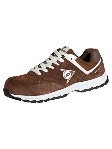 Dunlop DL0201027-46 Zapato, Piel de Ante y Mesh, Marrón, 46