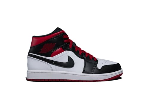 NIKE Air Jordan 1 MID GS 'Gym Red Black Toe' Style Code: DQ8423-106, Zwart, 38.5 EU