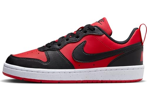 NIKE Court Borough Low RECRAFT (GS), Sneaker, University Red/Black-White, 39 EU