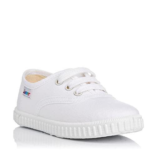 javer 60 Ingles Lona Cordones NIÑAS Blanco 33