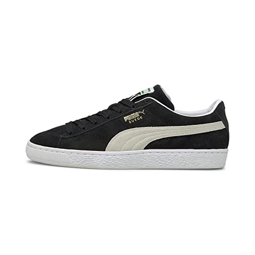 PUMA Basket Classic XXI Zapatillas para hombre, negro y blanco, 44.5 EU