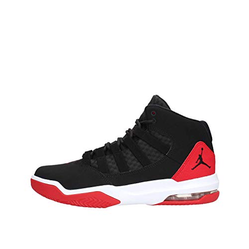 Nike Jordan Max Aura Zapatos de Baloncesto Hombre, Negro (Black/Black-Gym Red 023), 41 EU