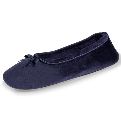 Isotoner - Zapatillas para mujer, azul marino, 39/40 EU