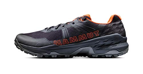 MAMMUT Zapatilla SERTIG II Low GTX, Senderismo Hombre, Black/Vibrant Orange, 45 1/3 EU