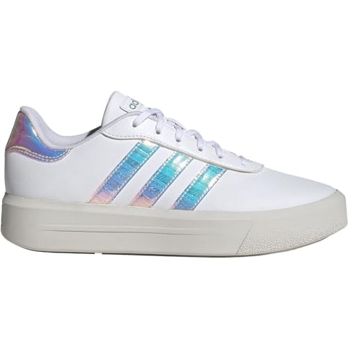 adidas Court Platform Shoes, Zapatillas Mujer, Ftwr White Almost Pink Crystal White, 43 EU