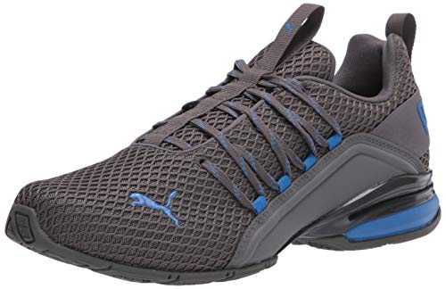 PUMA Men's Axelion Sneaker, Castlerock-Palace Blue, 8.5 M US