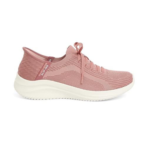 Skechers Ultra Flex 3.0 Brilliant Path, Zapatillas Mujer, Mauve Knit Pink Trim, 38 EU