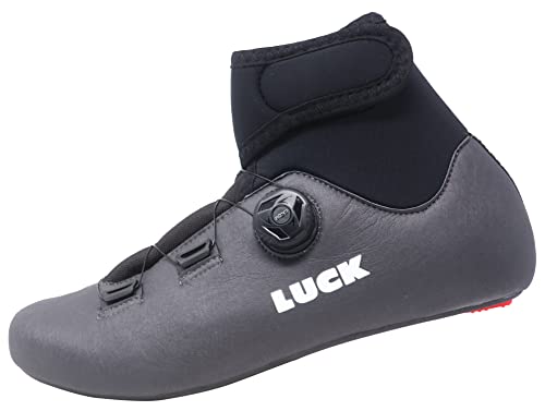 LUCK Fly Horma Ancha, Zapatillas de Ciclismo de Invierno para Carretera, con Suela de Carbono y Goretex. (Numeric_38)