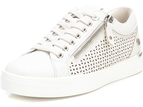 XTI - Zapatilla Cierre de cordón para Mujer, Color: Blanco, Talla: 36