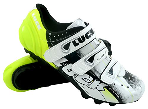 LUCK Extreme 3.0 MTB Zapatillas de Ciclismo, Adultos Unisex, Amarillo, 42 EU