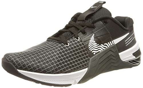 Nike Metcon 8, Zapatillas de Atletismo Mujer, Black/White-Dk Smoke Grey-Smok, 41 EU