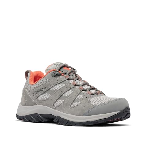 Columbia Redmond 3 Zapatillas De Senderismo Y Trekking para Mujer, Gris (Ti Titanium x Red Canyon), 38 EU