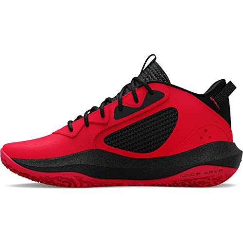 Under Armour Grade School UA Lockdown 6 Basketball Shoes, Corte Performancence Unisex Adulto, Rojo, 40 EU