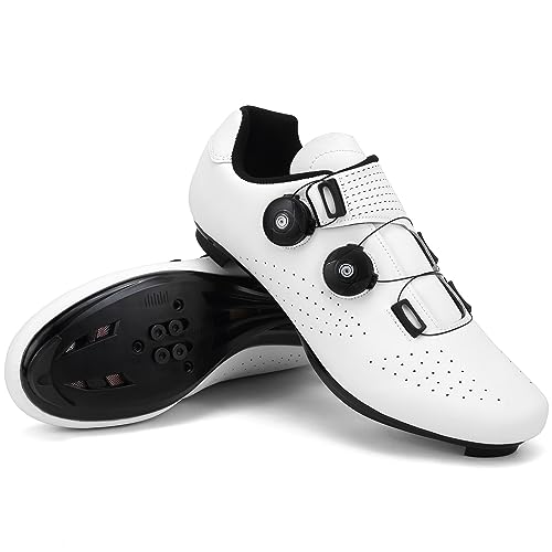 Hixingo Zapatilla de Ciclismo Hombre Zapatos Bicicleta de Carretera Montaña Exterior MTB Compatibles con SPD/SPD-SL Lock System, Zapatillas de Ciclismo Unisex Respirables