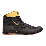 Nike Zapatos de lucha libre Inflict 3 para hombre, Negro/Metálico Oro-negro, 12.5