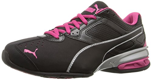 PUMA Tazon 6 Wn's FM, Zapato de Entrenamiento Cruzado Mujer, Negro Plata Remolacha Púrpura, 37 EU