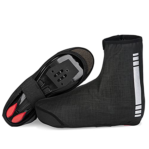 Cubrezapatillas de Ciclismo Invierno calentito Impermeables cubrebotas de Bici Comodos Ligero Protección térmica Impermeable MTB Carretera Cubrezapatillas Zapatillas Bicicleta de Montaña (L (43-46))