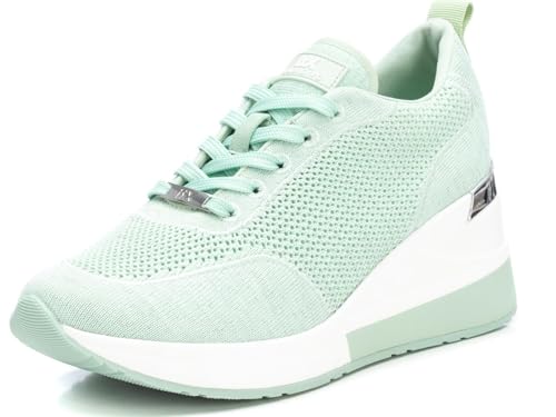 XTI - Zapatilla Cierre de cordón para Mujer, Color: Verde, Talla: 39