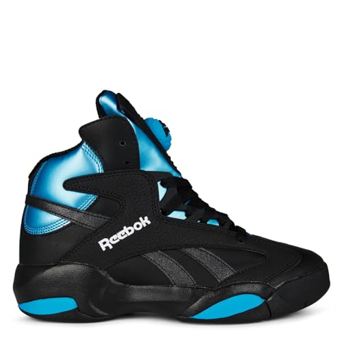 Reebok Zapatillas Shaq Attaq para hombre, Negro Azure White, 43 EU