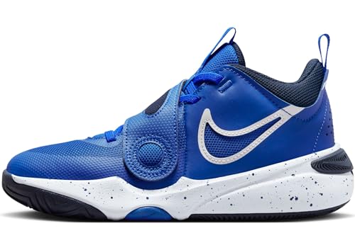 Nike Team Hustle D 11 (GS), Zapatillas de Baloncesto, Hyper Royal White Obsidian White, 38 EU