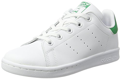 Adidas Stan Smith, Zapatillas, Blanco (Footwear White/Footwear White/Green 0), 31 EU