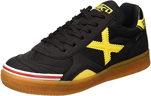 Munich Gresca Kid's, Zapatillas de deporte Unisex niños, Nero Negro Amarillo 02, 35 EU